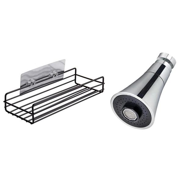 

other faucets, showers & accs 1 pcs self-adhesive sundries organizer shower shelf kitchen filter faucet extension water-saving device-short