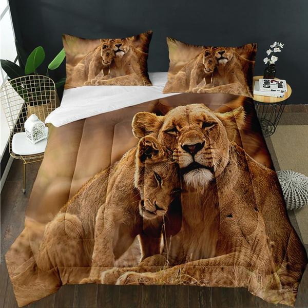 

customize home bedroom decor 3d print jungle wild animals quilt super comforter soft quilting lion elephant suitable for comforters &