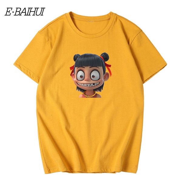 

men's t-shirts t-shirt men funny design cartoon printing summer tees couple fall in love short sleeve cotton homme t0019, White;black