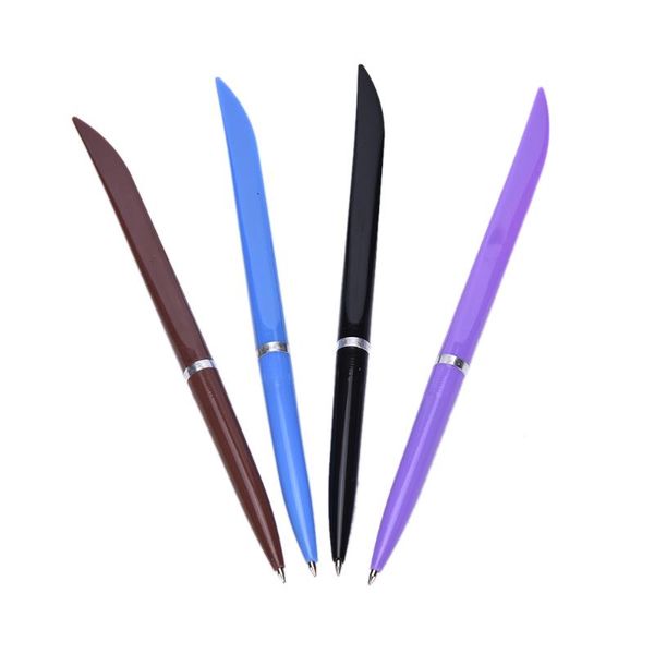 

10pcs high-quality ballpoint pen knife express advertising 0.7mm pens, Blue;orange