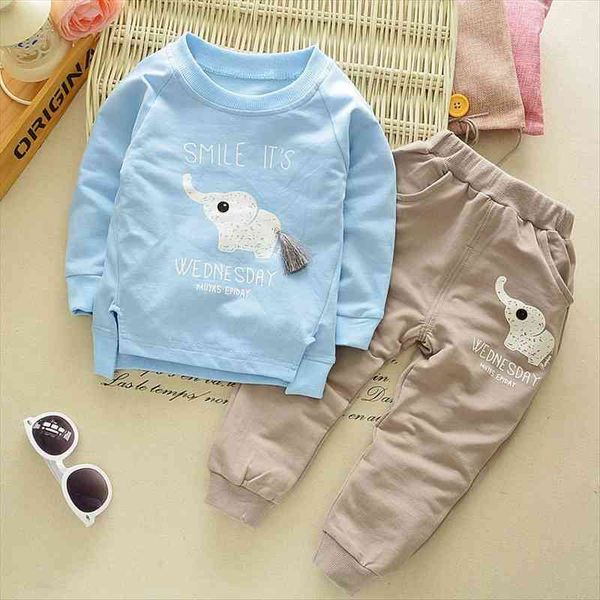 

children spring clothing long sleeved cartoon animal clothes suit kids boys coat trousers 2pcs set 2 5y baby cotton outwear, White