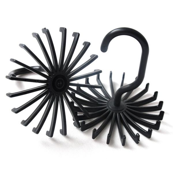 

hangers & racks multifunctional tie rack non-slip anti-deformation plastic mini ganshiliangyon 360 degree rotation 20 claw