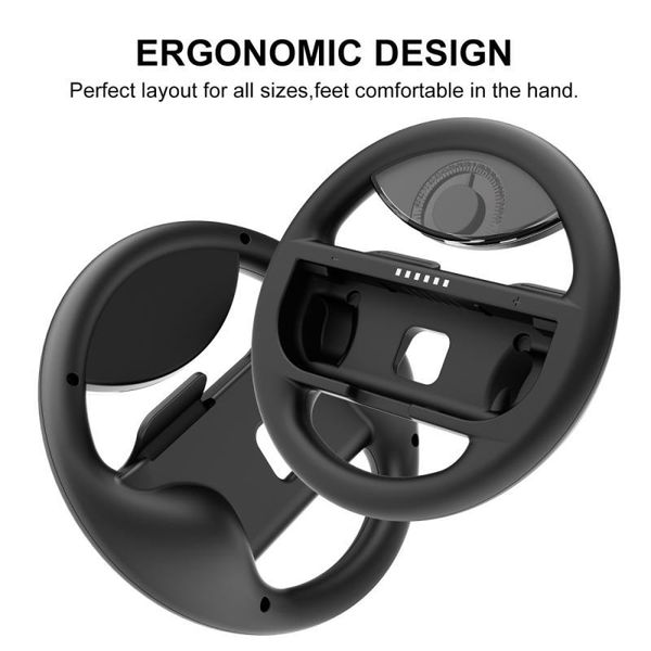 

game controllers & joysticks 1pcs left&right steering wheel controller gamepad holder for switch joy-con hand grip accessories