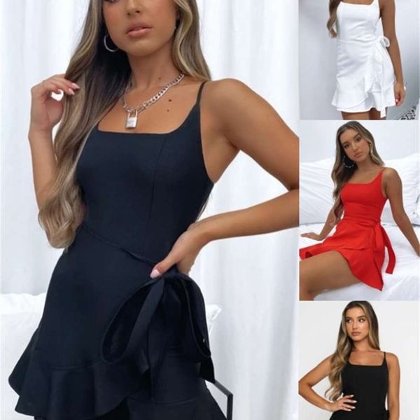 

women's summer women's fashion suspender dress, Black;gray