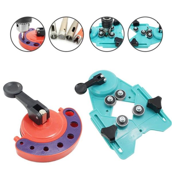

professional hand tool sets ceramic tile glass locator diamond opening positioning guide drill bit hole clamping range construction tools