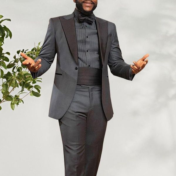 

men's suits & blazers groomsmen men tuxedos,big peaked lapel one button male business office wear suit,custom made 2 pcs groom terno, White;black