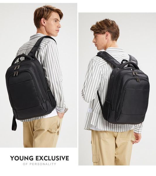 

j206-2021 business backpack men's schoolbag travel large capacity computer