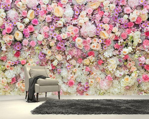 

wallpapers papel de parede colorful flowers rose 3d wallpaper mural,living room tv wall bedroom papers home decor