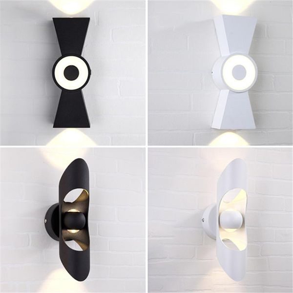

outdoor wall lamps waterproof led double head up and down lighting modern aluminum sconce porch garden lamp bedroom lights