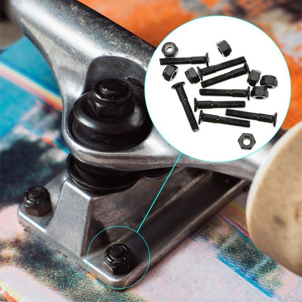 

sets skateboard mounting hardwares screws bolts accessories skateboarding