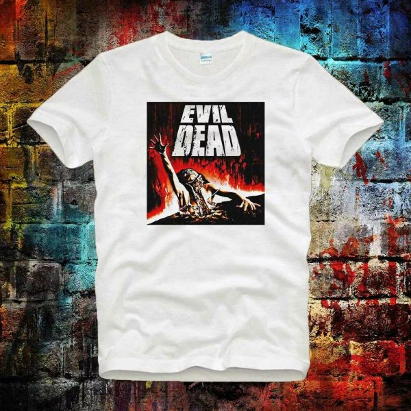 

Evil Dead Zombi Horror Film Movie 80s Japanese Poster Tee Unisex T Shirt B722, White;black