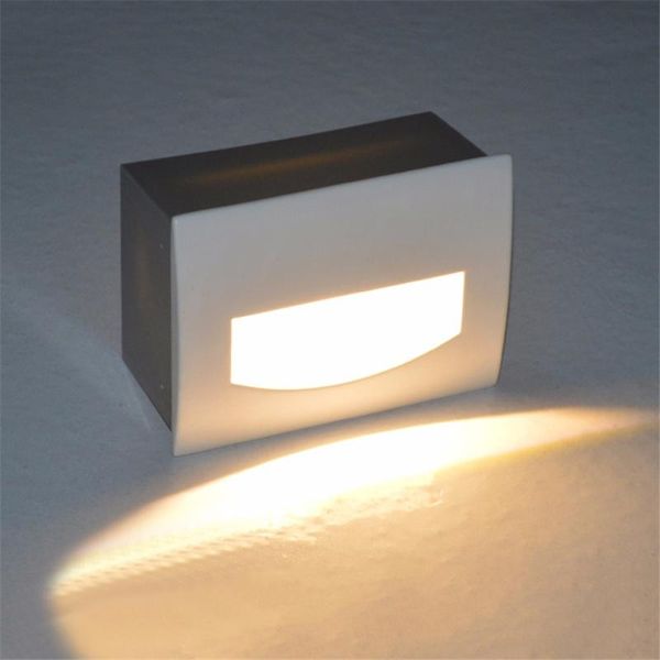 

outdoor wall lamps 3/5w led footlights embedded corner lamp ip65 waterproof step stair light recessed underground buried