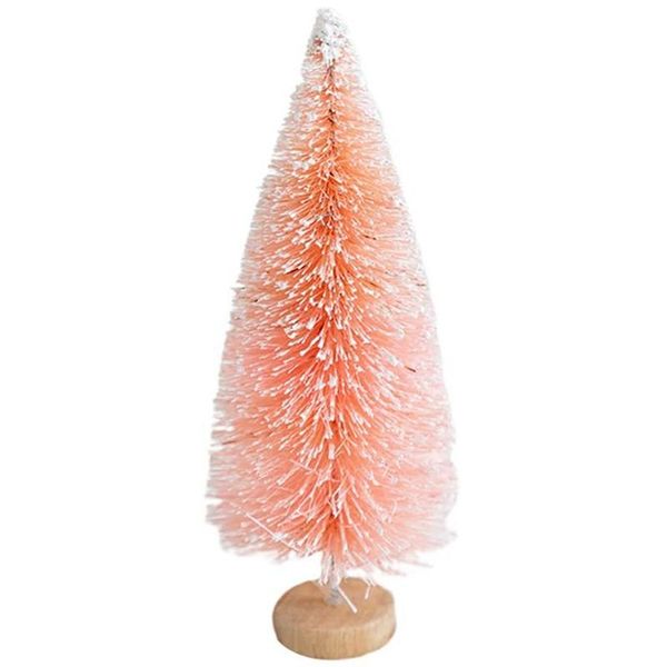 

christmas decorations pink desksmall flocking tree girl heart decoration ornaments