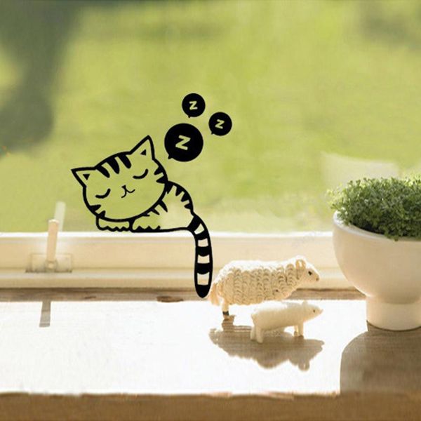 

wall stickers funny diy cartoon cat dog 3d decals kids room home decoration mural art animals patterns switch