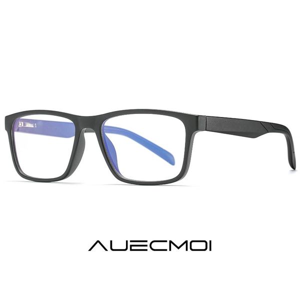 

fashion sunglasses frames vintage classic anti blue light blocking computer square glasses men myopia prescription eyeglasses optical eyewea, Black