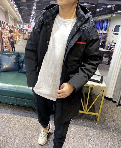 

man designers clothes hoodie pockets letter triangle jacket mens winter coats men designers sweaters men s clothing black white, Black;brown