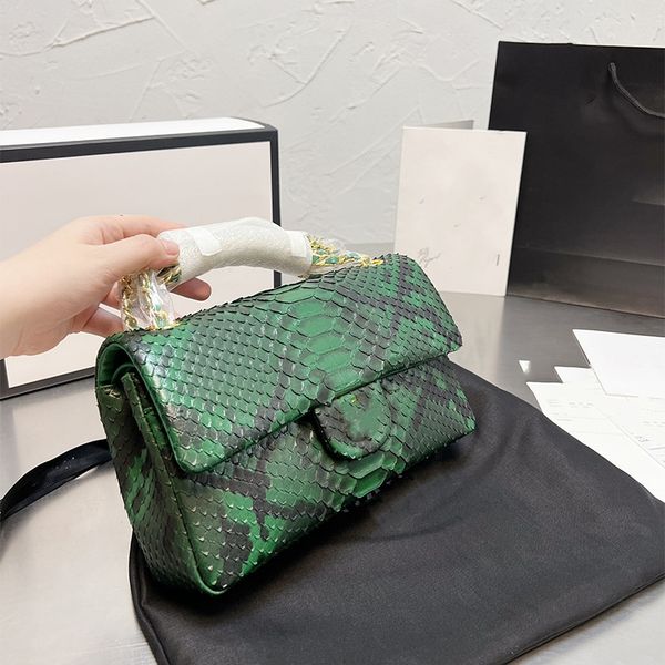

2021 chain fashion bags cowhide snake pattern ladies classic luxury large capacity designer handbag banquet coin purse messenger bag cross b