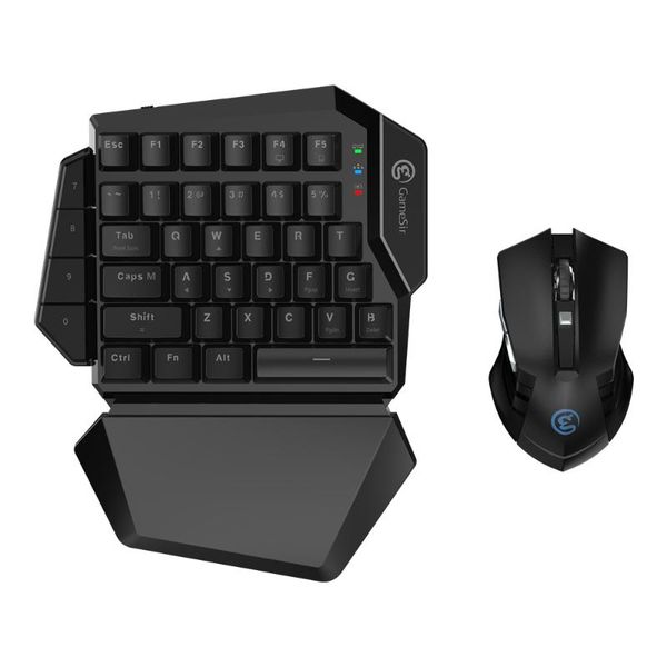 

game controllers & joysticks gamesir z2 gaming wireless keypad and mouse combo 2.4ghz one-handed mechanical keyboard with 4 silicon keys