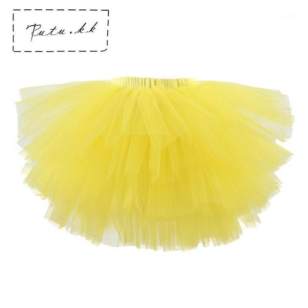 

skirts girls 6-layer solid fluffy tutu skirt pettiskirt children kids birthday pageant wedding party dancing costume, Blue