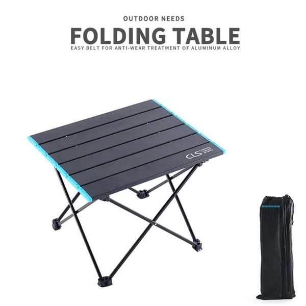 

camp furniture portable folding table outdoor camping mini computer tables picnic barbecue bed aluminum alloy