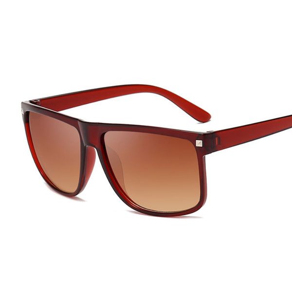 

vintage retro small square sunglasses designer fashion brown frame rectangular sunglasses women uv400 shades, Silver