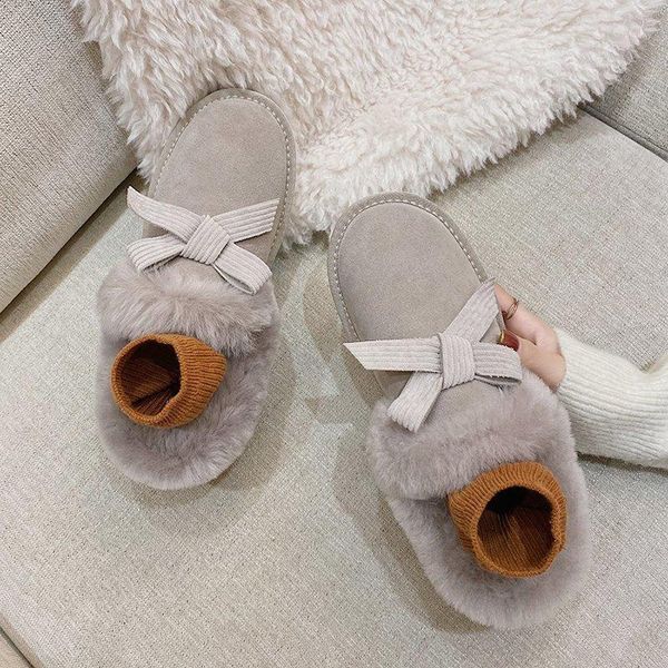 

sweet women ankle boots 2021 fashion female big size snow casual shoes woman flats platform warm fur comfort1, Black