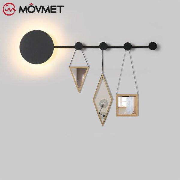 

postmodern simple creative wall light led bedroom bedside decoration nordic designer living room corridor el lamps lamp