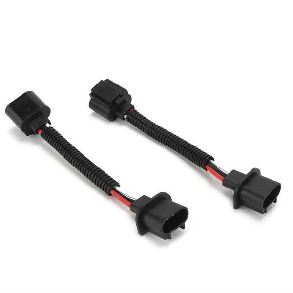 

other lighting system 2pcs h13 9008 male to female wiring harness adapter for car headlight fog light universal manufactured standard specif