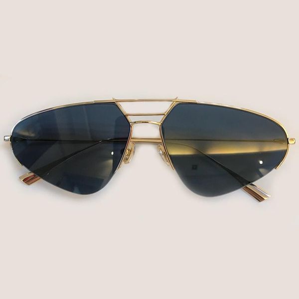 

sunglasses half rim women with packing box vintage fashion female eyewear mirror coating lens shades, White;black