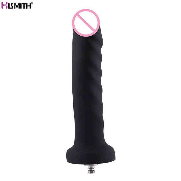 NXY Dildos Hismith-7.1 Inch, 5.9 Pluggable, Connettore Kliclok da 1,4 pollici di diametro, Accessori per macchine del sesso, Nero liscio forzato True e False1210