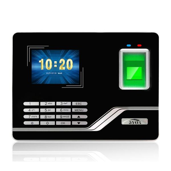 

fingerprint access control attendance system tcpip usb password office time clock employee recorder device biometric machine