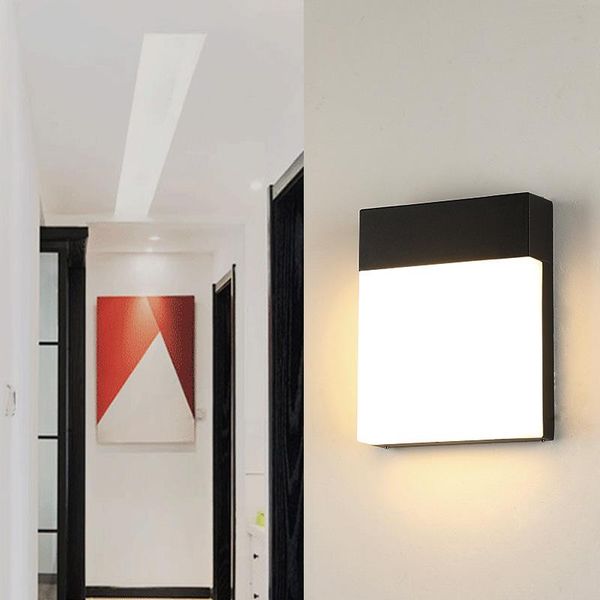 

wall lamp modern light led outdoor aluminum garden porch patio aside front door lighting wy202121410