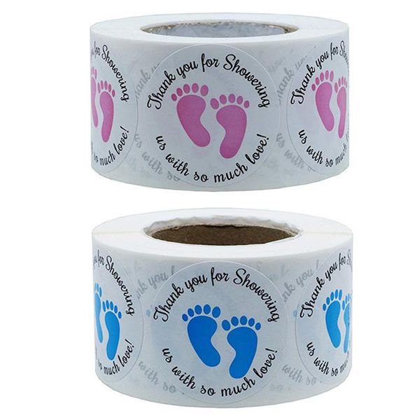 

gift wrap 500pcs thank you stickers baby bottle adhesive tape type sticker suitable for infant baptism and decoration occasions