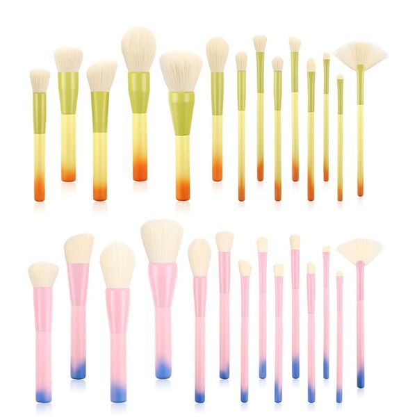 

14pcs professional makeup brush set liquid foundation eyebrow super soft loose powder blush high gl brushes
