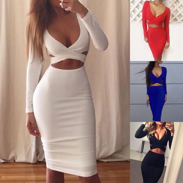 

casual dresses drop women solid color v neck sleeveless criss-cross bandage knee-length dress, Black;gray