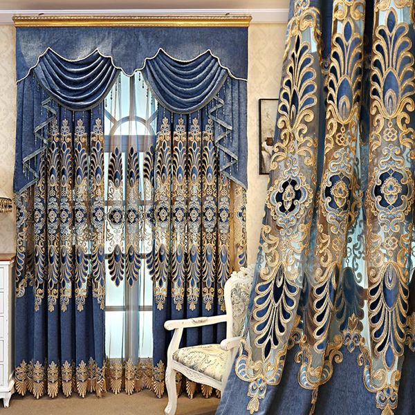 

european-style velvet sheer curtains blackout with high-quality customized for living room bedroom beautiful wall curtain & drapes