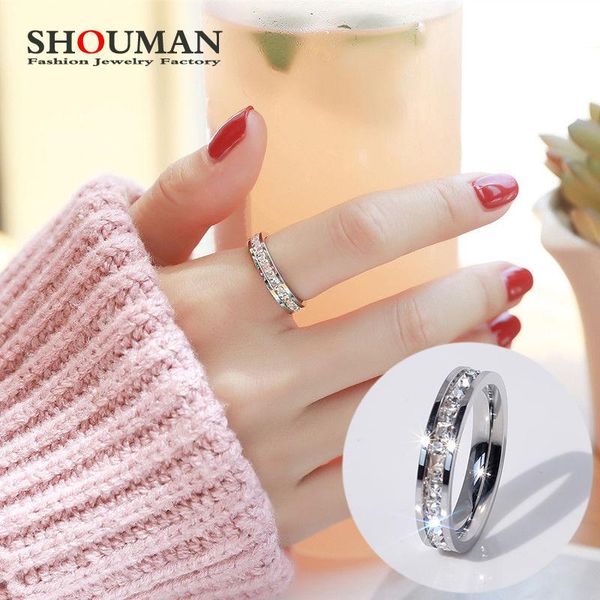 

wedding rings shouman high polished girls geometric ring filled & rose gold promise engagement for women gifts, Slivery;golden