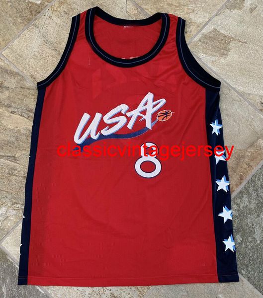 Vintage Team USA Jennifer Azzi Champion Basketball Jersey Ricamo Personalizzato Qualsiasi Nome Numero XS-5XL 6XL