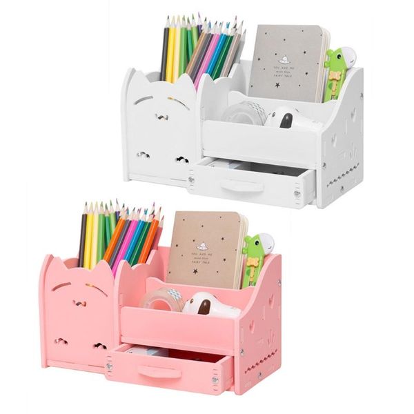 

pencil bags large holder for desk 4 compartments pen container organizer cup