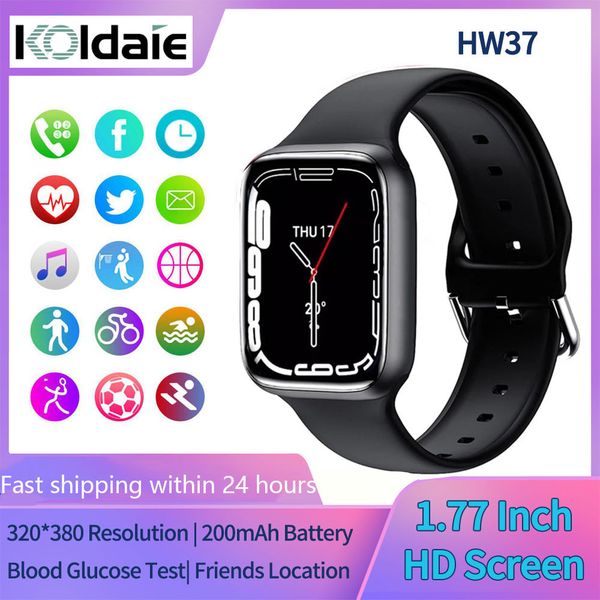 

smart watches series 6 7 smartwatch waterproof electronics clock sport fitness tracker heart rate monitor blood pressure silicone strap watc