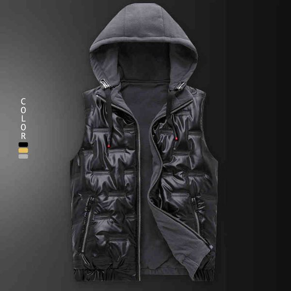 

winter cotton cloth warm coat korean chao brand waistcoat men's plush vt, Black