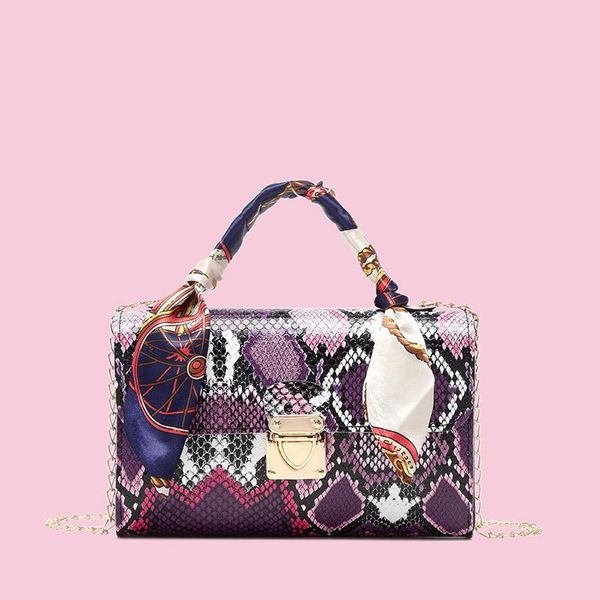 

evening bags women's mini bag silk scarf pu shoulder purse small messenger crossbody cute side handbags designer