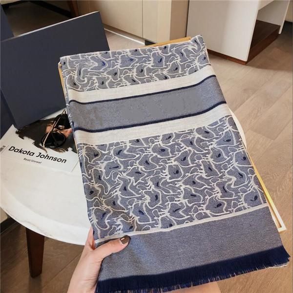 

designer womens scarf fashion d letter print summer shawl long scarf 17 styles, Blue;gray
