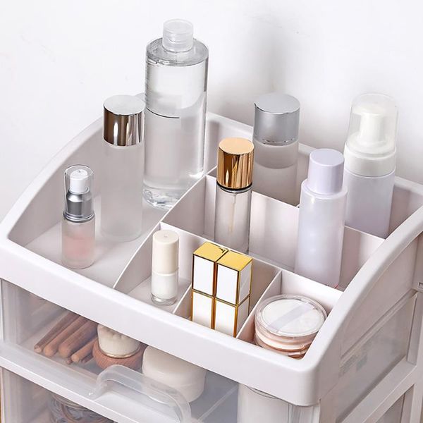 

makeup organizer for cosmetic exquisite drawers nail oil container case brush holder storage boxes & bins