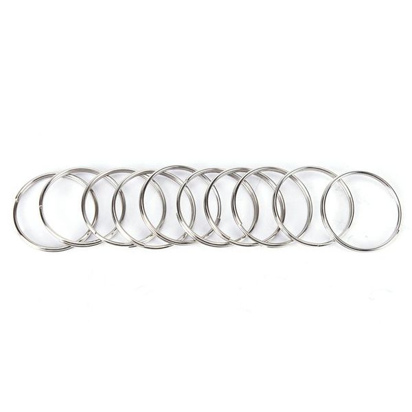 Portachiavi 50 100 pz Portachiavi Split Ring 25mm Anelli Portachiavi Argolas Para Chaveiro Accessori Per Chiave Porte Cle Parts339T