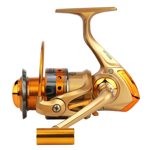 

500-9000 series no gap metal spool max drag reel fishing gear pesca spinning high speed baitcasting reels