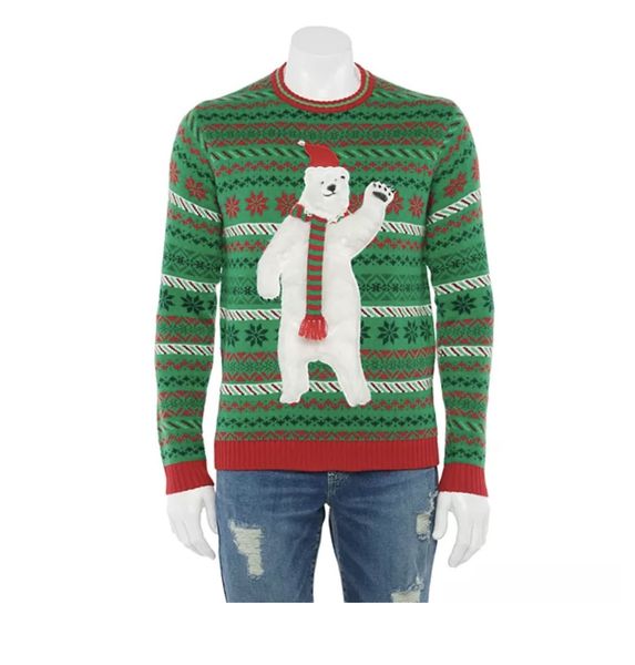 

fashion sweater men's autumn winter christmas blue cartoon knitted pullover, White;black