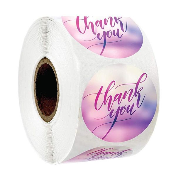 

gift wrap 100-500 pieces scrolling label thank you sticker scrapbook decoration stationery seal hand