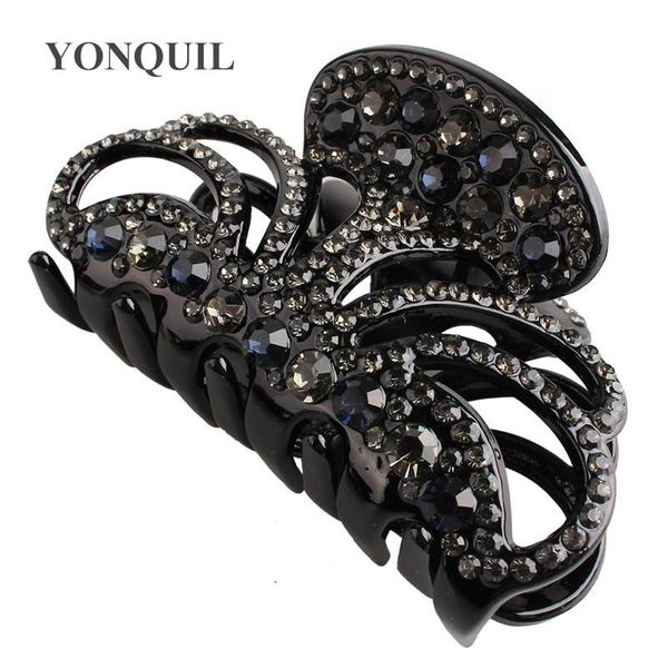 

hair accessories colorful crystal claw fashion clips rhinestone headwear for women and female