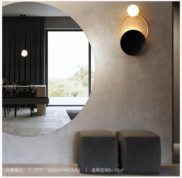 

post modern wall lamp simple led living room bedroom bedside creative corridor el exhibition hall